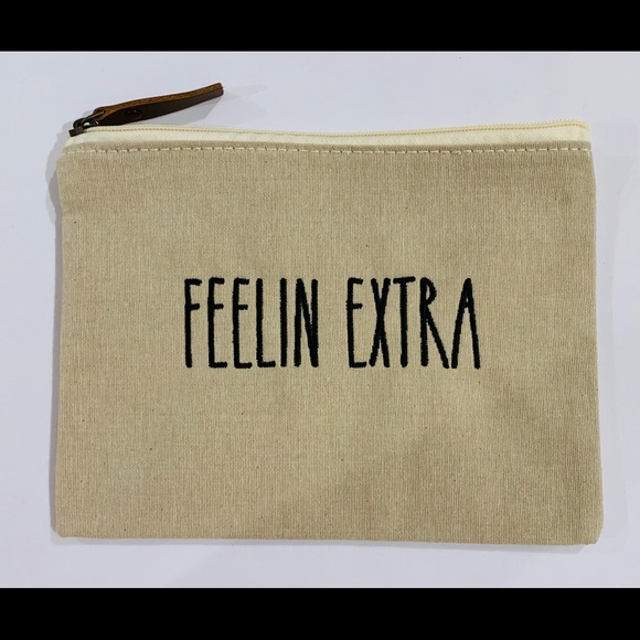 Personalized Jute Makeup Cosmetic Storage Bag Custom Embroidery - Picture 3 of 9